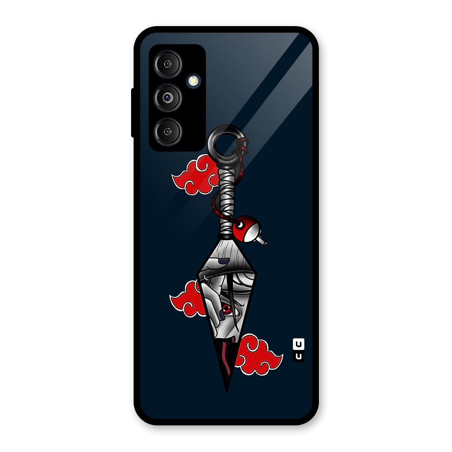 Itachi Kunai Naruto Glass Back Case for Galaxy M14 5G