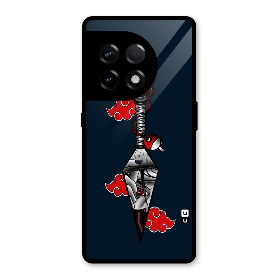 Itachi Kunai Naruto Glass Back Case for OnePlus 11R