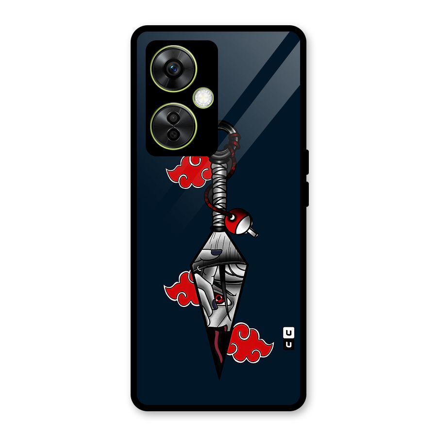 Itachi Kunai Naruto Glass Back Case for OnePlus Nord CE 3 Lite