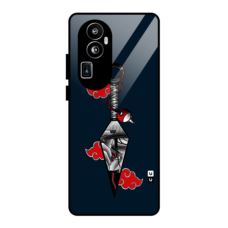 Itachi Kunai Naruto Glass Back Case for Oppo Reno10 Pro Plus