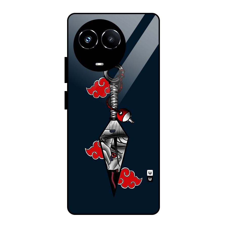 Itachi Kunai Naruto Glass Back Case for Realme 11X