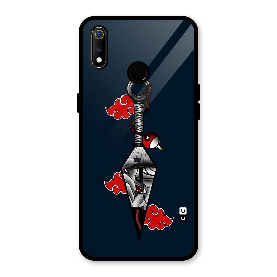 Itachi Kunai Naruto Glass Back Case for Realme 3