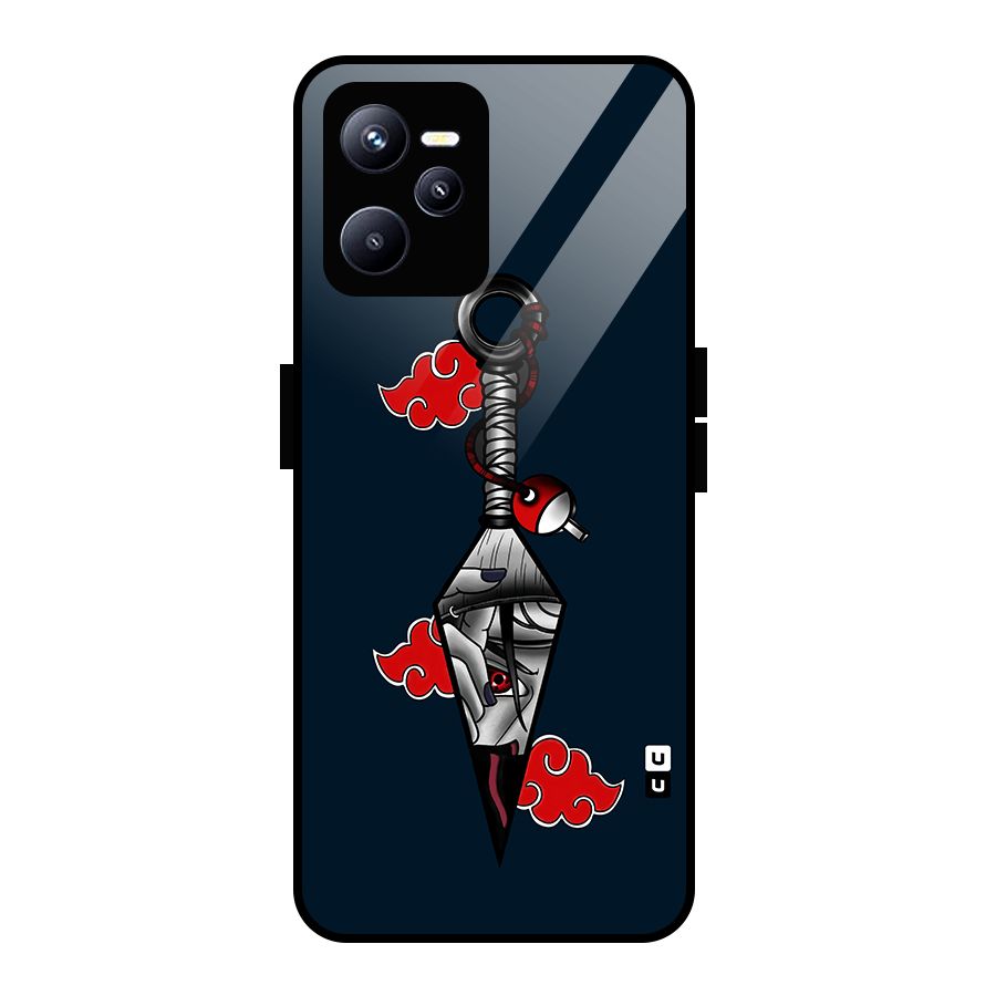 Itachi Kunai Naruto Glass Back Case for Realme C35