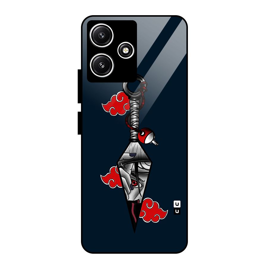 Itachi Kunai Naruto Glass Back Case for Redmi 12 5G
