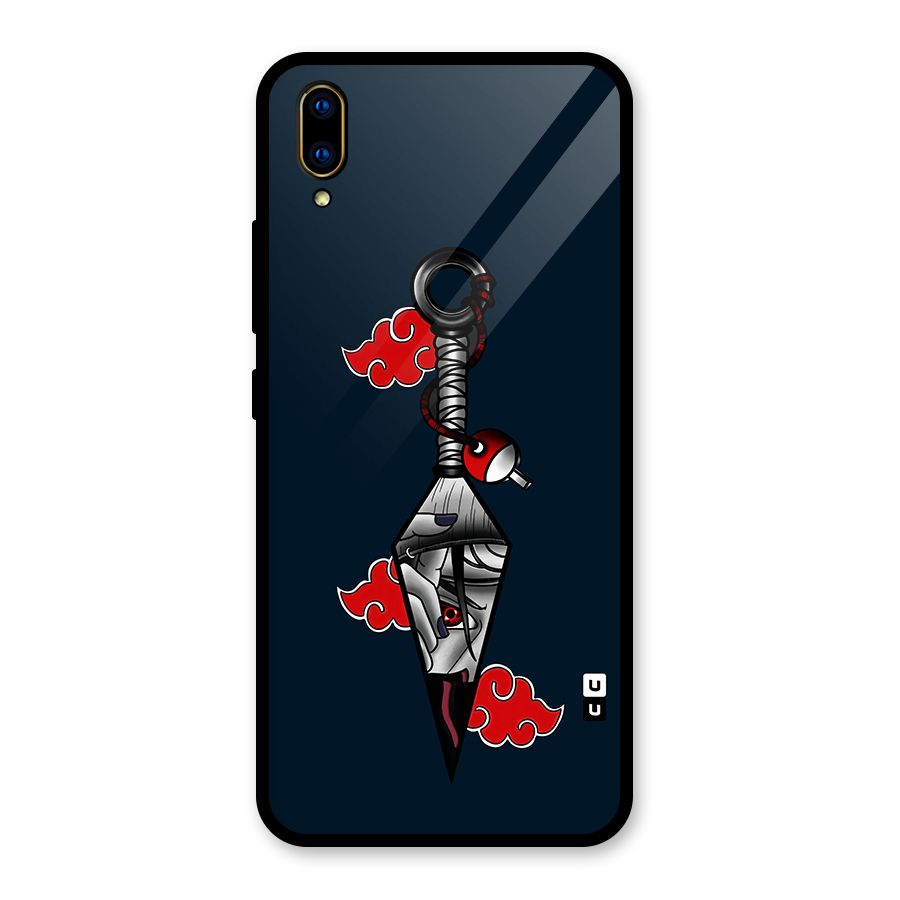 Itachi Kunai Naruto Glass Back Case for Vivo V11 Pro