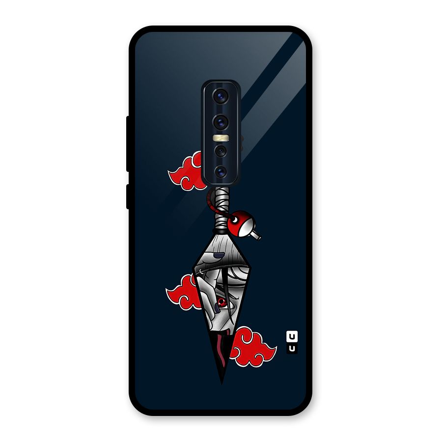 Itachi Kunai Naruto Glass Back Case for Vivo V17 Pro