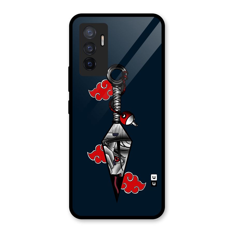 Itachi Kunai Naruto Glass Back Case for Vivo V23e