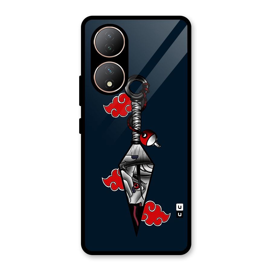 Itachi Kunai Naruto Glass Back Case for Vivo Y100A