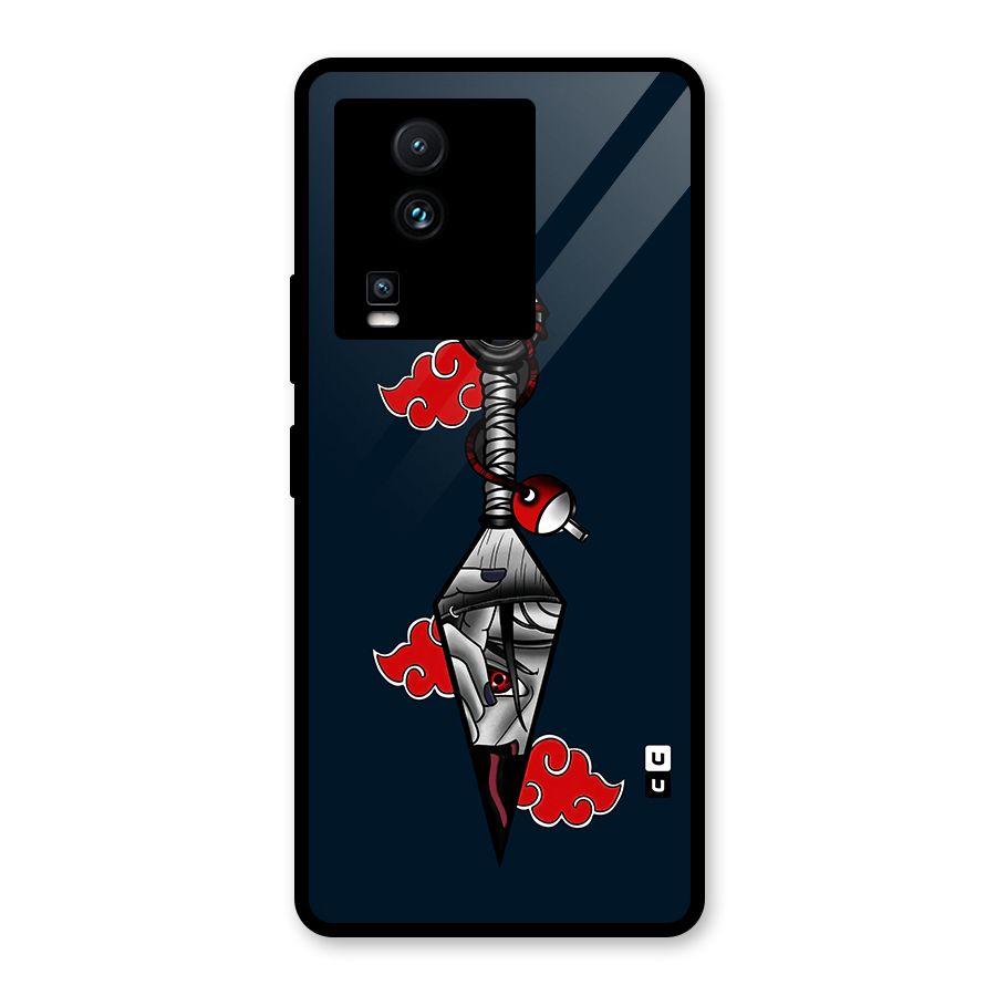 Itachi Kunai Naruto Glass Back Case for Vivo iQOO Neo 7 Pro