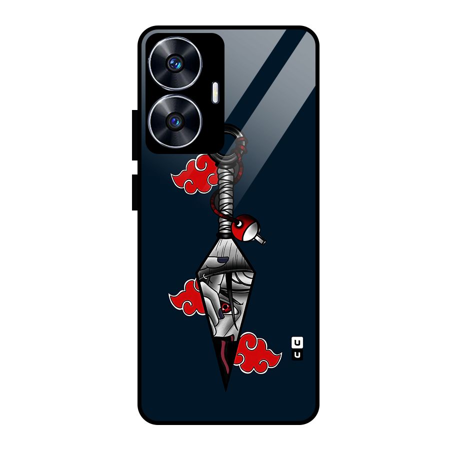Itachi Kunai Naruto Glass Back Case for realme C55