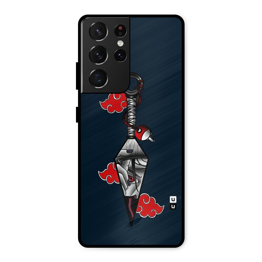 Itachi Kunai Naruto Metal Back Case for Galaxy S21 Ultra 5G