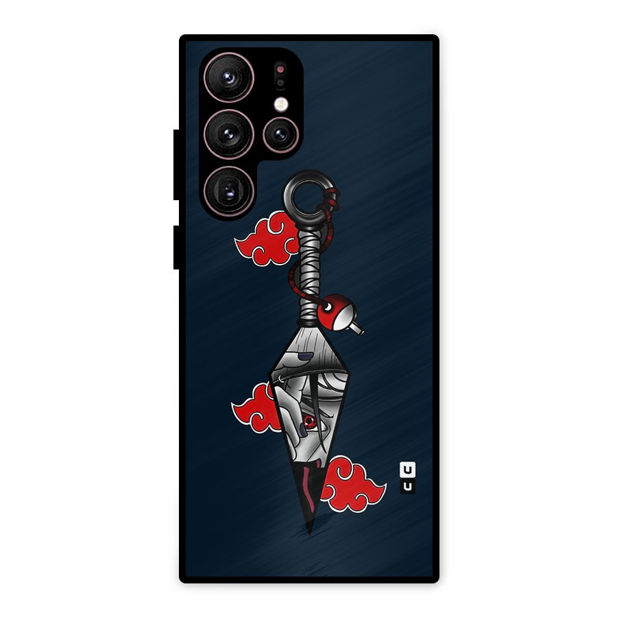 Itachi Kunai Naruto Metal Back Case for Galaxy S22 Ultra 5G