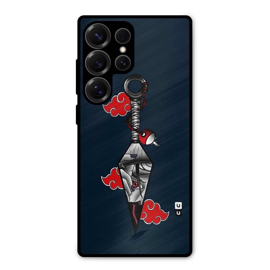 Itachi Kunai Naruto Metal Back Case for Galaxy S25 Ultra