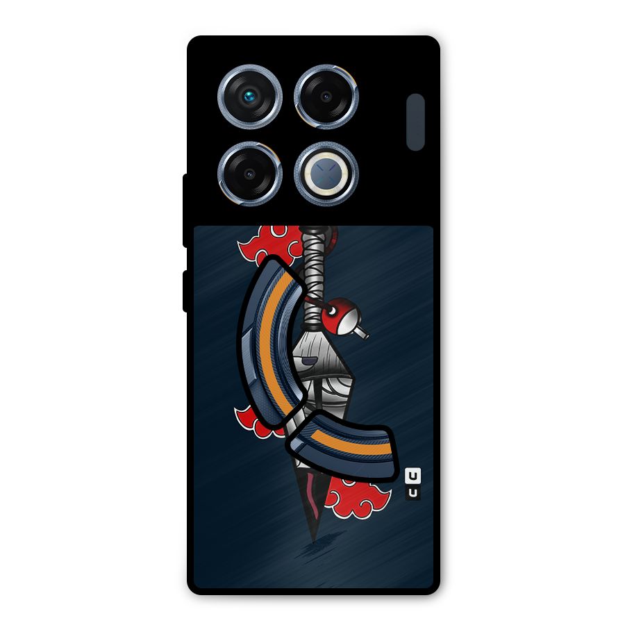 Itachi Kunai Naruto Metal Back Case for Infinix GT 20 Pro