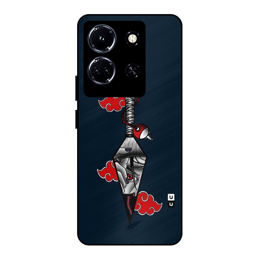 Itachi Kunai Naruto Metal Back Case for Infinix Note 30 5G