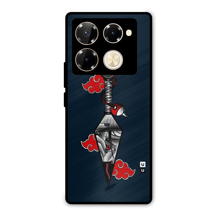 Itachi Kunai Naruto Metal Back Case for Infinix Note 40 Pro Plus