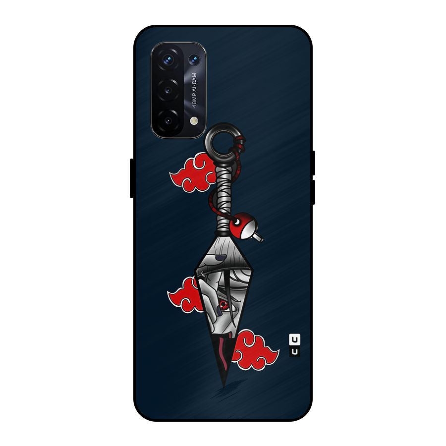 Itachi Kunai Naruto Metal Back Case for Oppo A74 5G