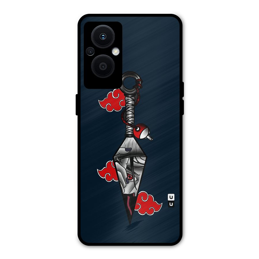 Itachi Kunai Naruto Metal Back Case for Oppo F21 Pro 5G