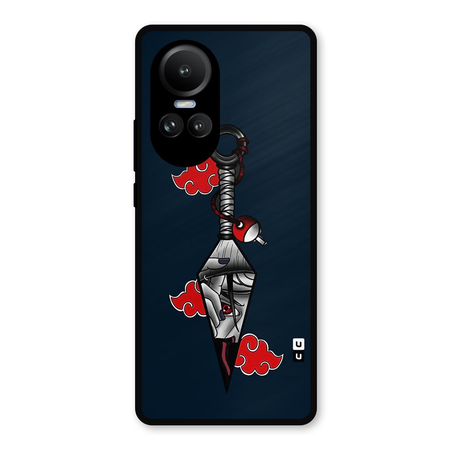 Itachi Kunai Naruto Metal Back Case for Oppo Reno10 Pro