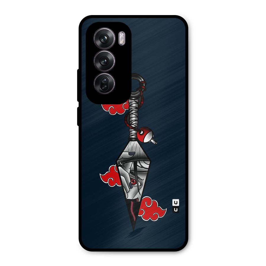 Itachi Kunai Naruto Metal Back Case for Oppo Reno12 Pro