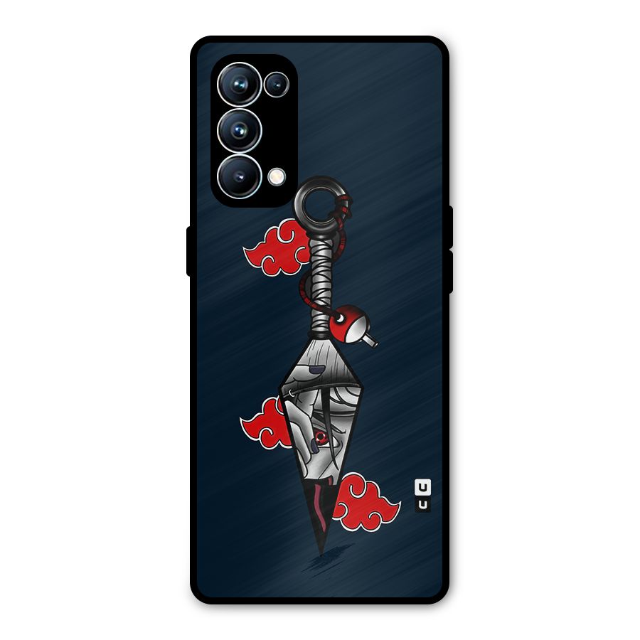 Itachi Kunai Naruto Metal Back Case for Oppo Reno5 Pro 5G
