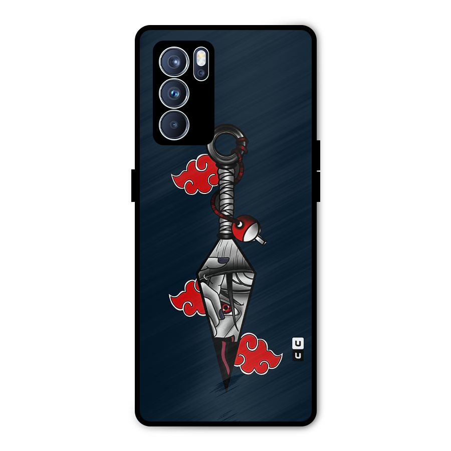 Itachi Kunai Naruto Metal Back Case for Oppo Reno6 Pro 5G