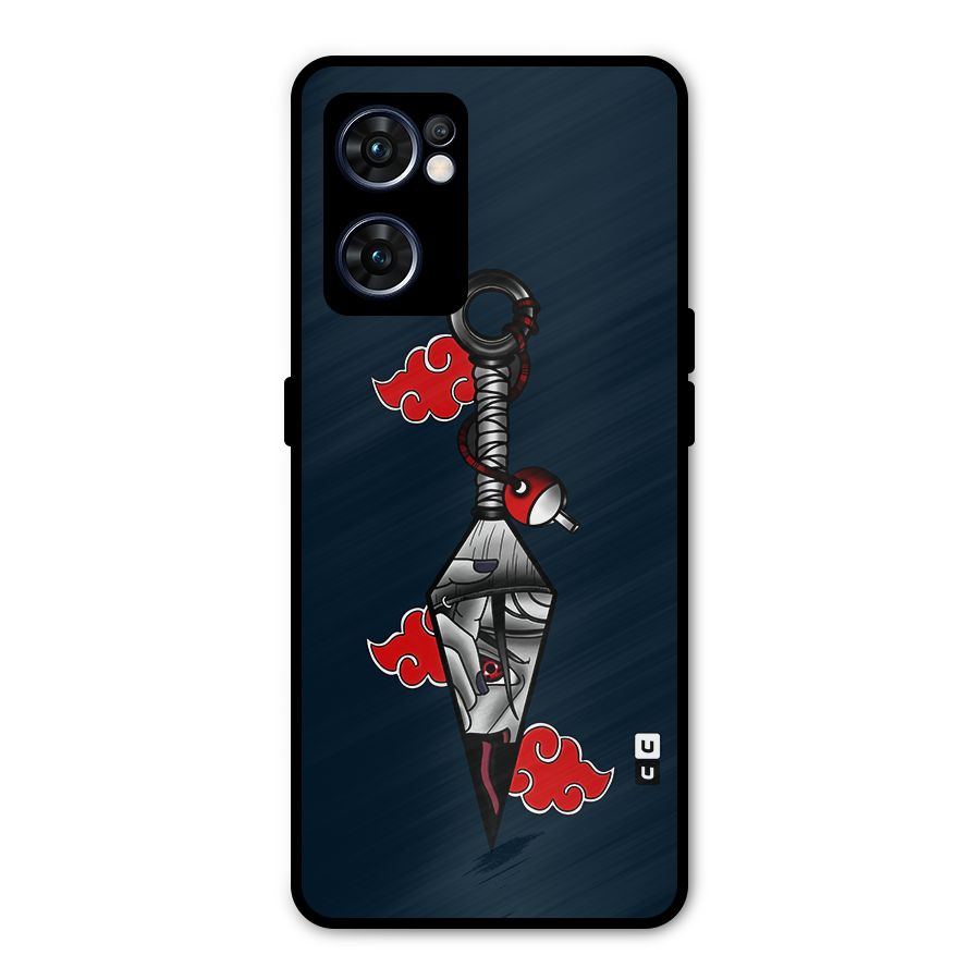 Itachi Kunai Naruto Metal Back Case for Oppo Reno7 5G