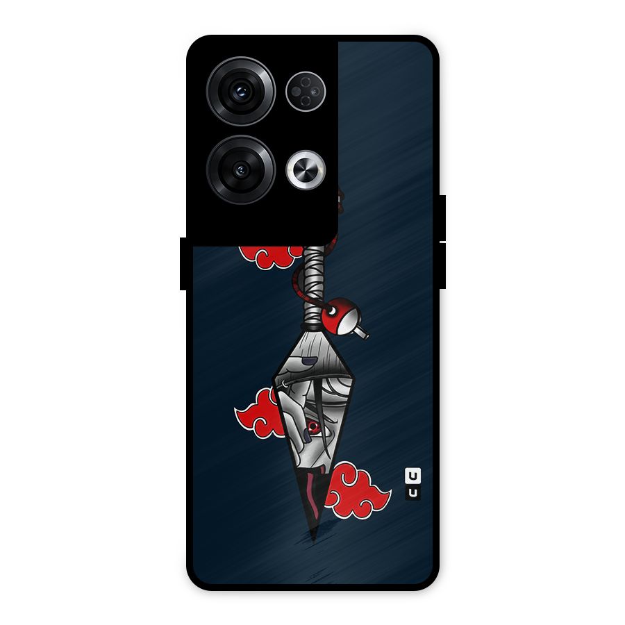 Itachi Kunai Naruto Metal Back Case for Oppo Reno8 Pro 5G