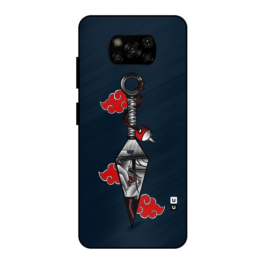 Itachi Kunai Naruto Metal Back Case for Poco X3