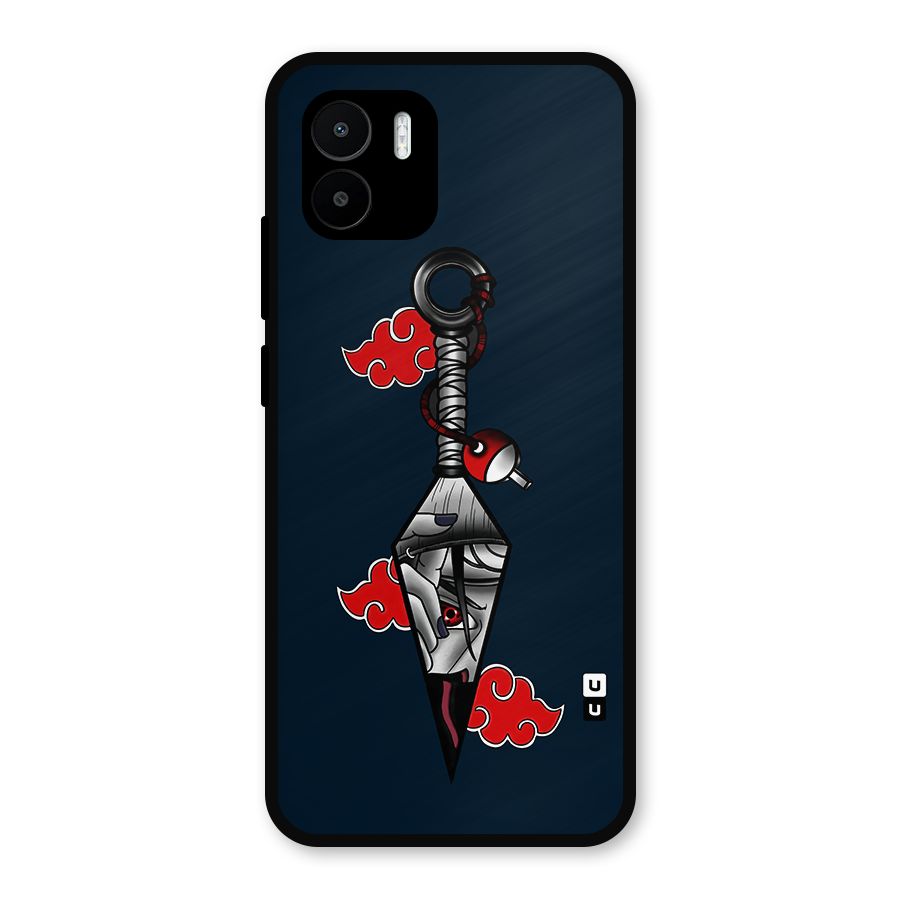 Itachi Kunai Naruto Metal Back Case for Redmi A2