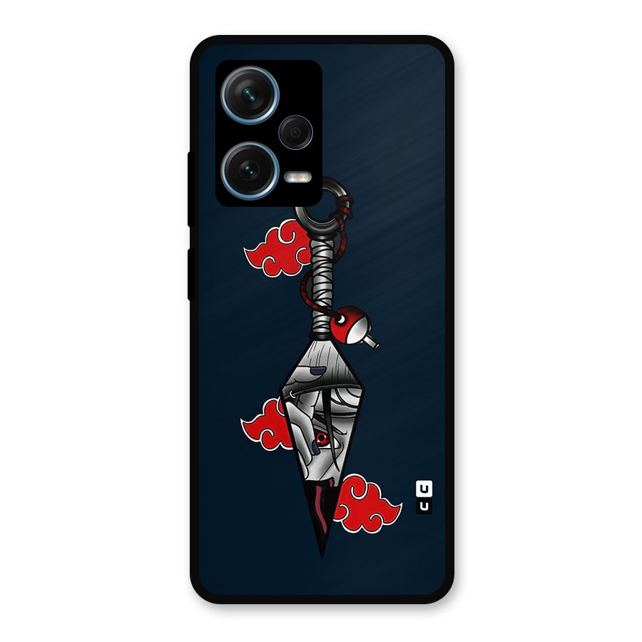 Itachi Kunai Naruto Metal Back Case for Redmi Note 12 Pro Plus 5G