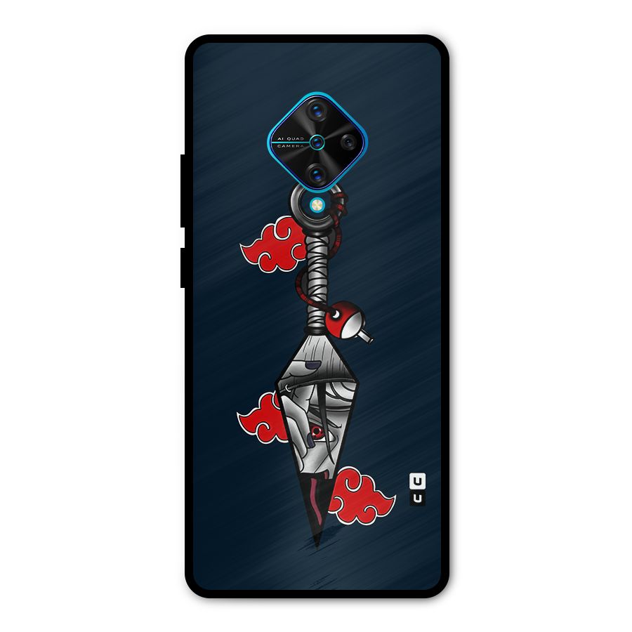 Itachi Kunai Naruto Metal Back Case for Vivo S1 Pro