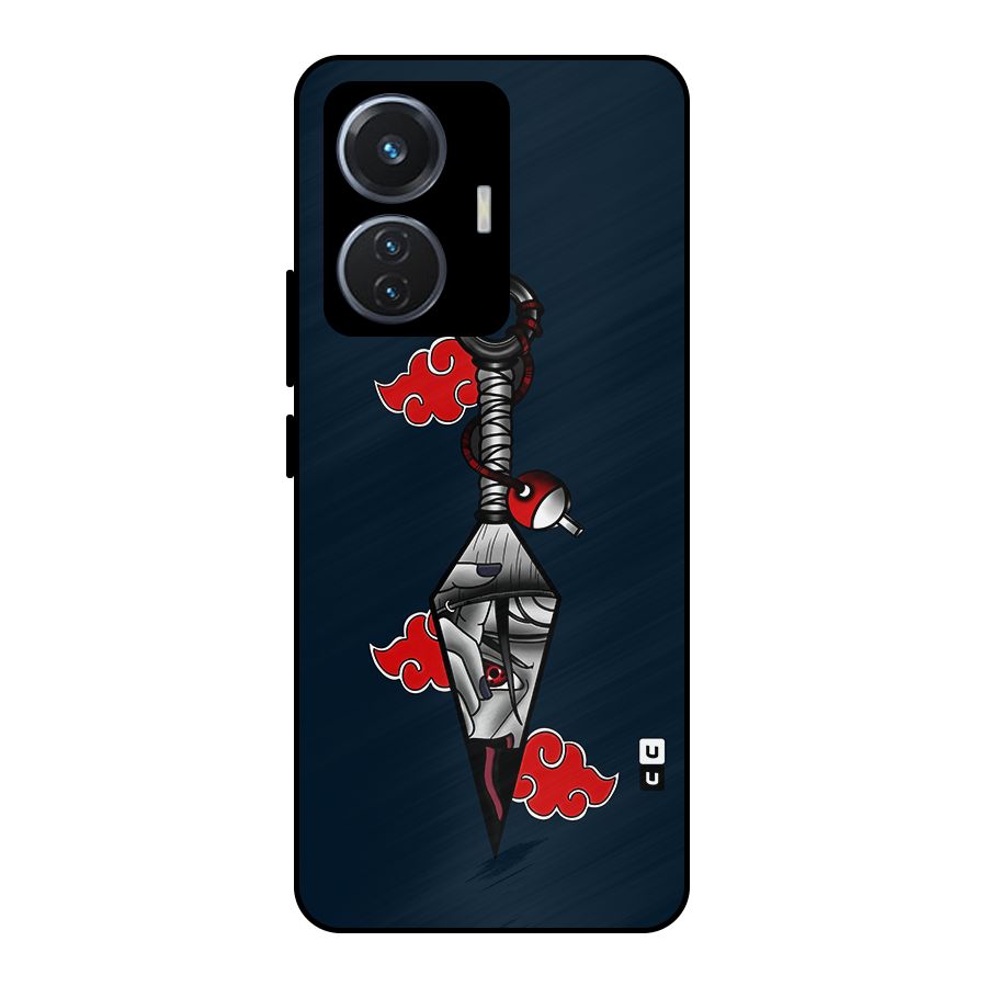 Itachi Kunai Naruto Metal Back Case for Vivo T1 44W