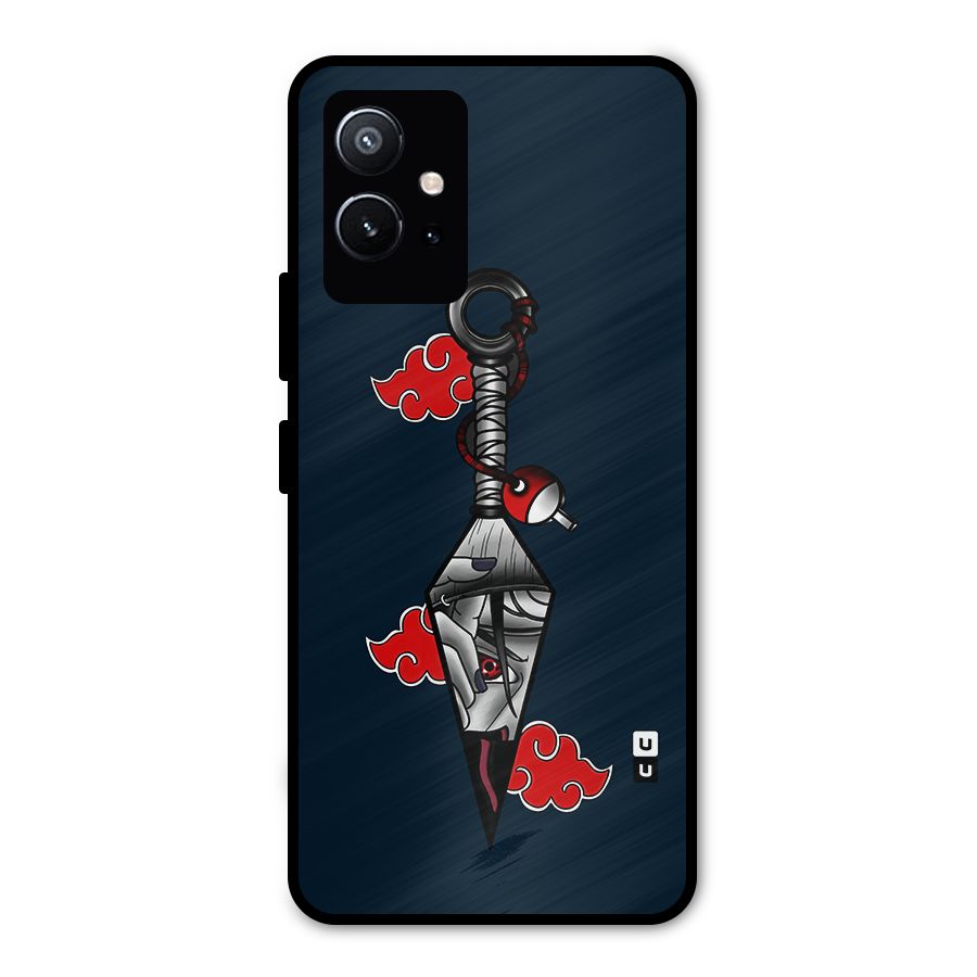 Itachi Kunai Naruto Metal Back Case for Vivo T1 5G