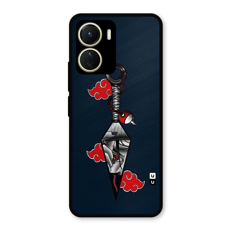 Itachi Kunai Naruto Metal Back Case for Vivo T2x