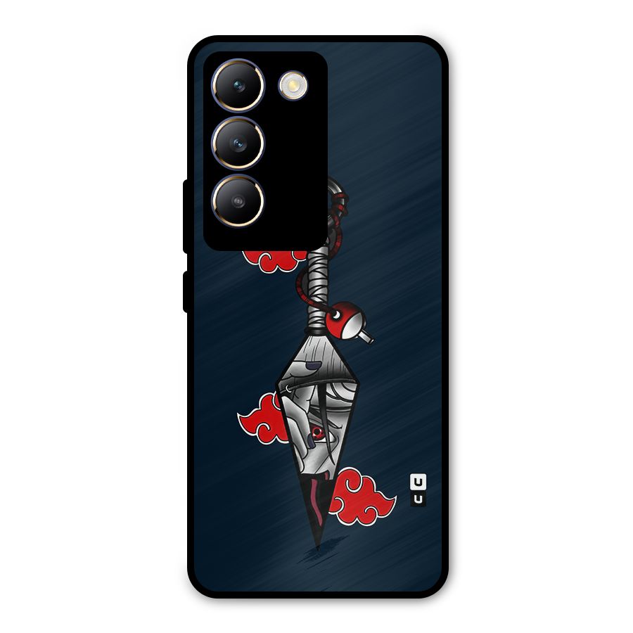 Itachi Kunai Naruto Metal Back Case for Vivo T3 5G