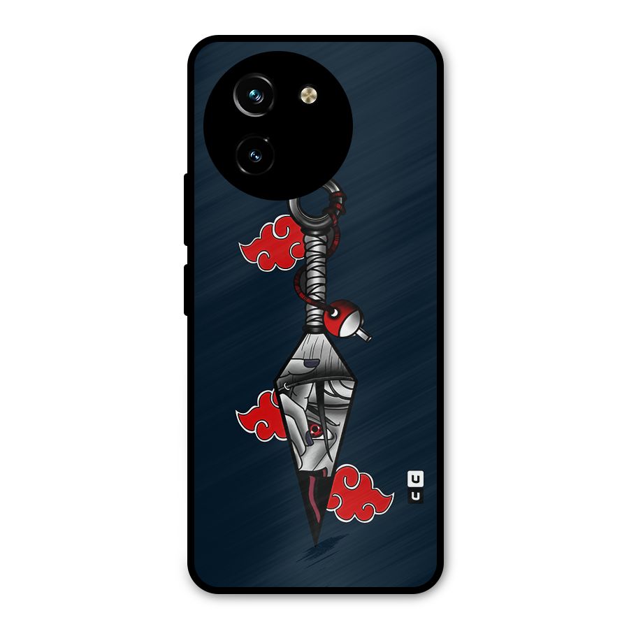 Itachi Kunai Naruto Metal Back Case for Vivo T3x