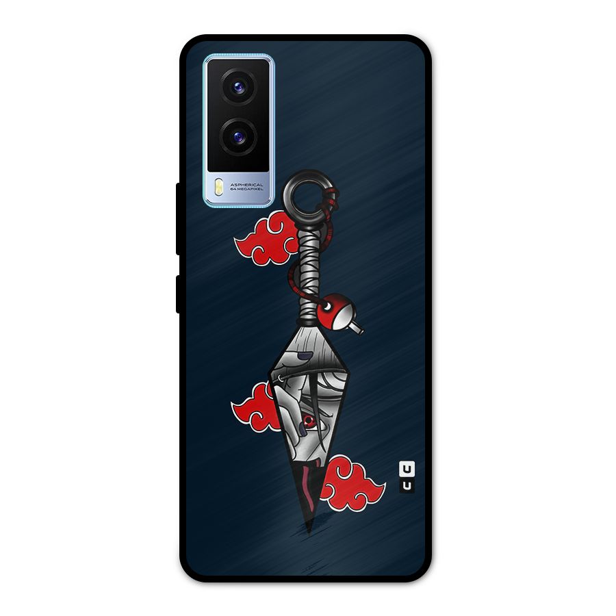 Itachi Kunai Naruto Metal Back Case for Vivo V21e 5G