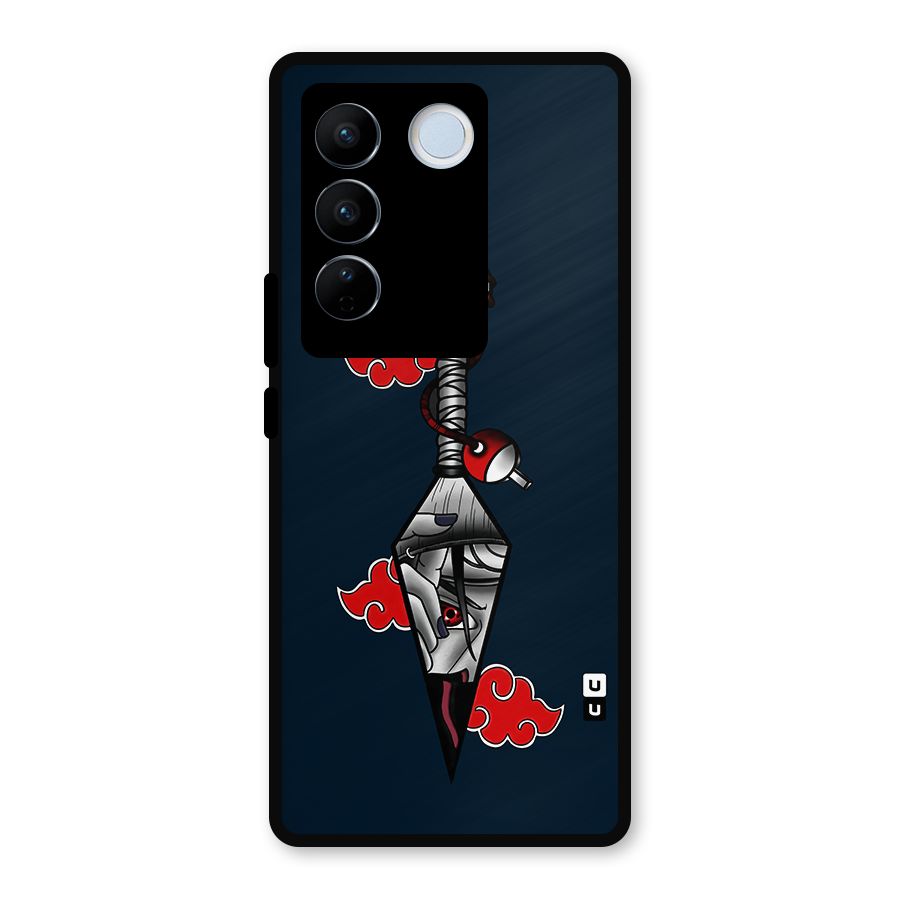 Itachi Kunai Naruto Metal Back Case for Vivo V27