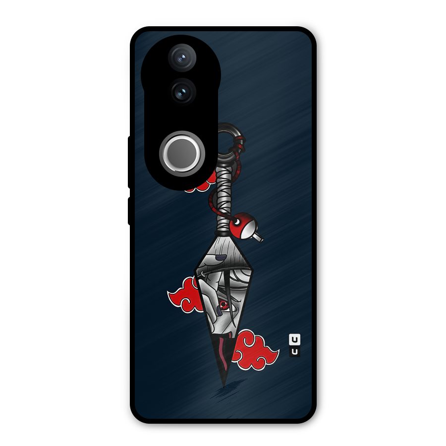 Itachi Kunai Naruto Metal Back Case for Vivo V50e