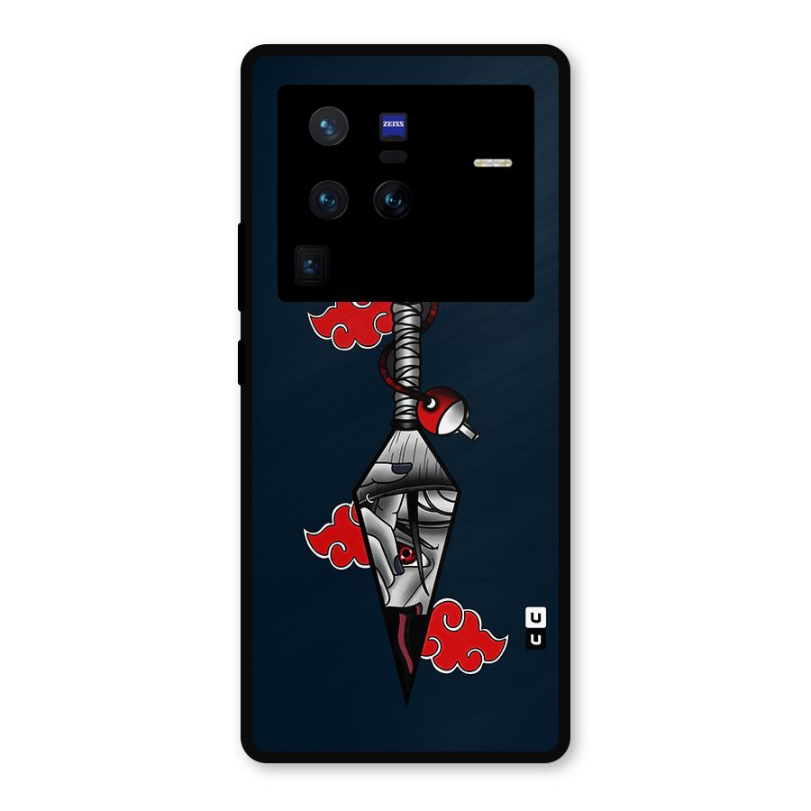 Itachi Kunai Naruto Metal Back Case for Vivo X80 Pro