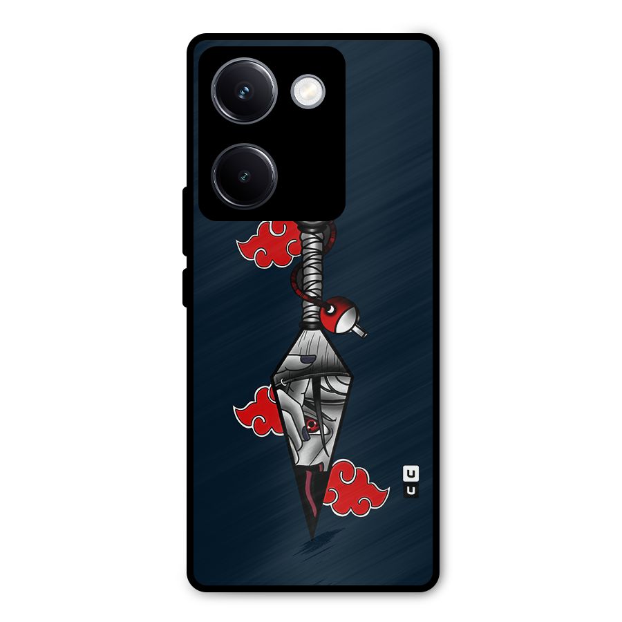 Itachi Kunai Naruto Metal Back Case for Vivo Y300 Plus
