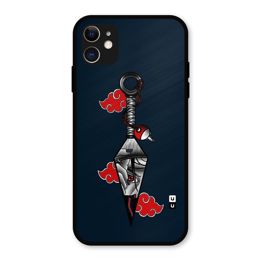 Itachi Kunai Naruto Metal Back Case for iPhone 11