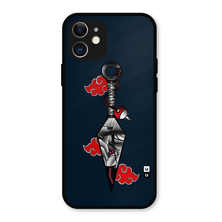 Itachi Kunai Naruto Metal Back Case for iPhone 12