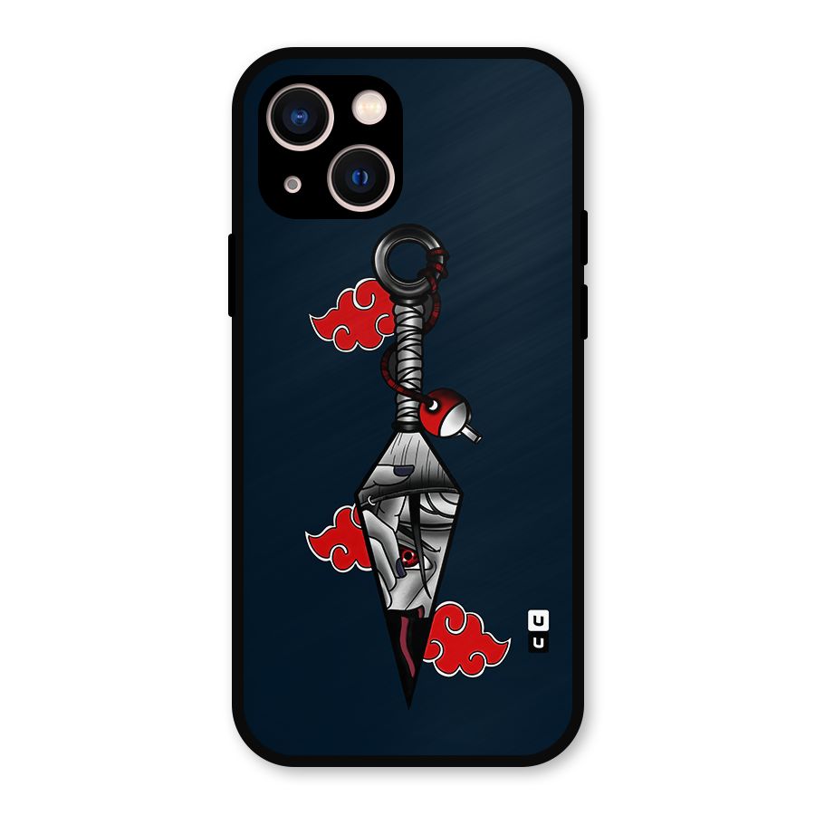 Itachi Kunai Naruto Metal Back Case for iPhone 13