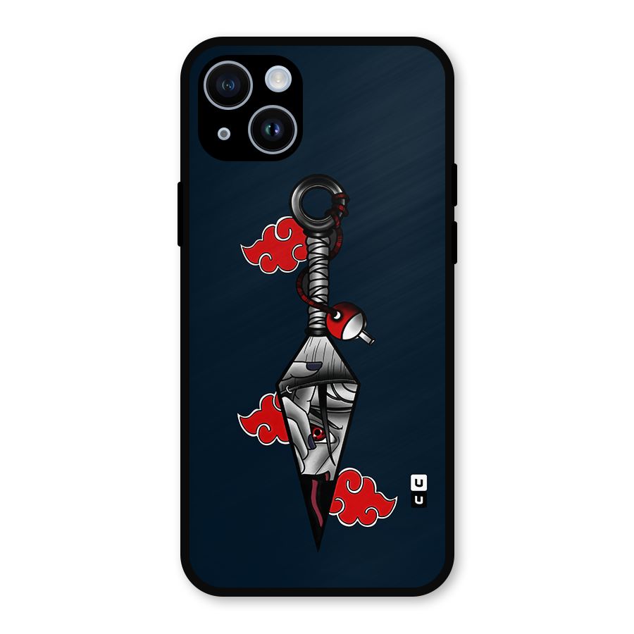 Itachi Kunai Naruto Metal Back Case for iPhone 14