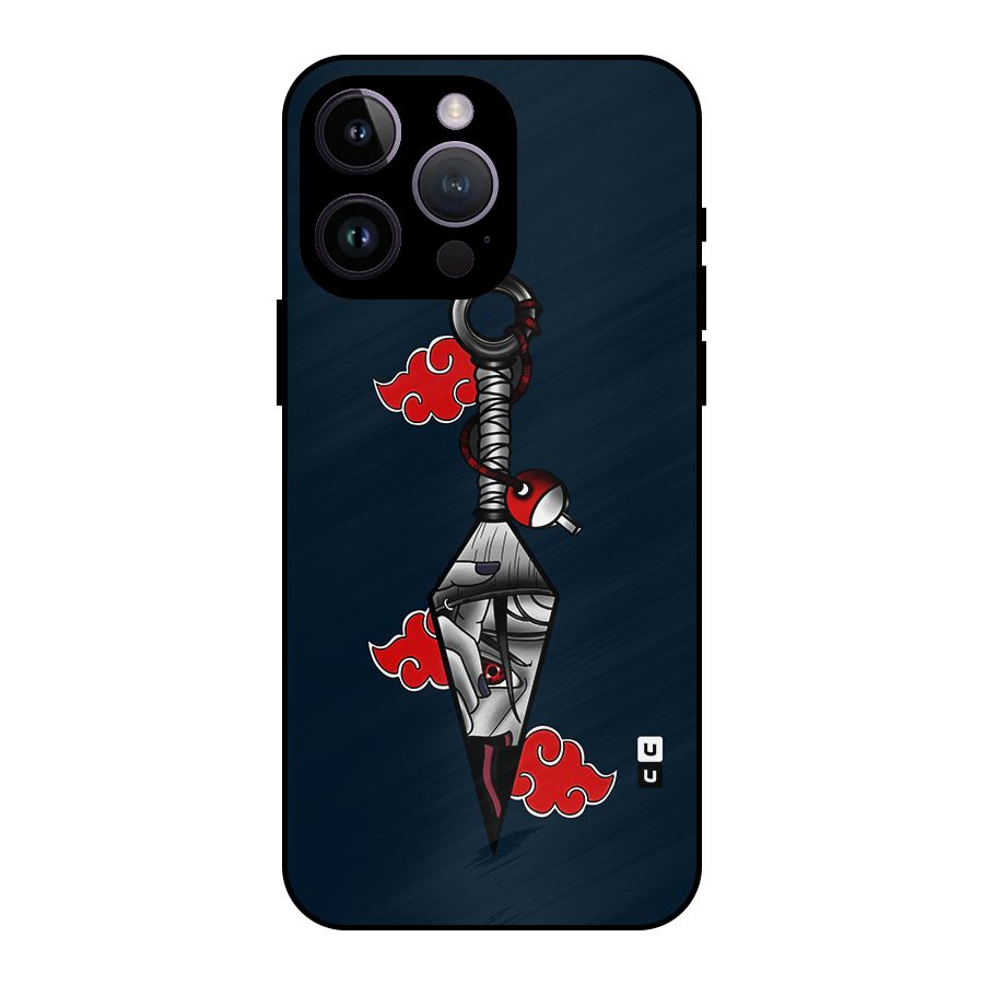 Itachi Kunai Naruto Metal Back Case for iPhone 14 Pro Max