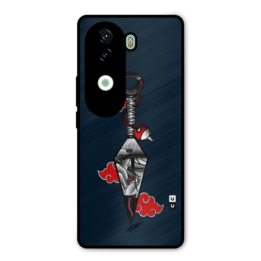 Itachi Kunai Naruto Metal Back Case for iQOO Z9s