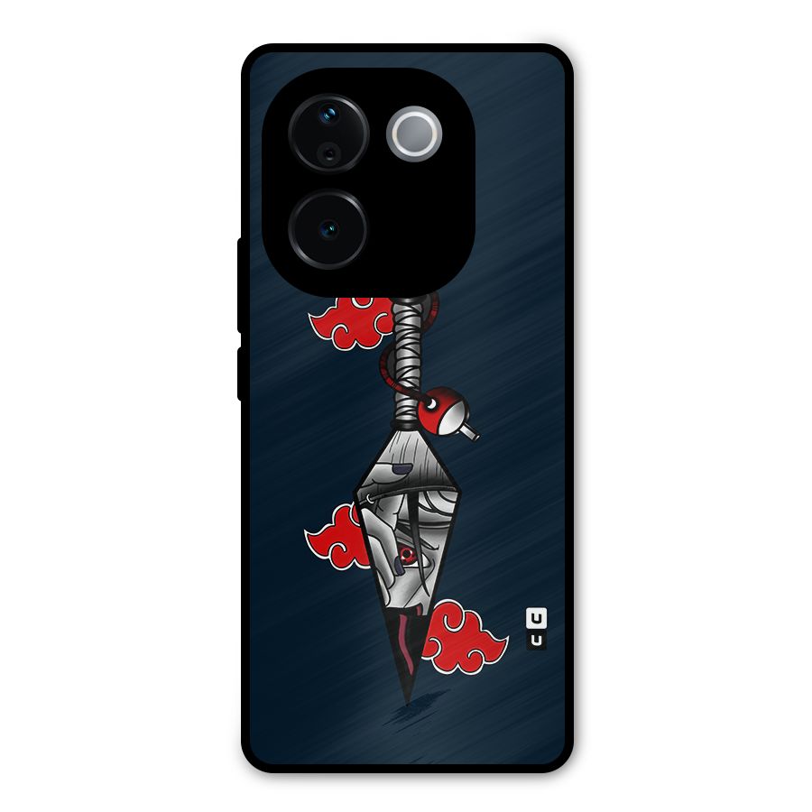 Itachi Kunai Naruto Metal Back Case for iQOO Z9s Pro