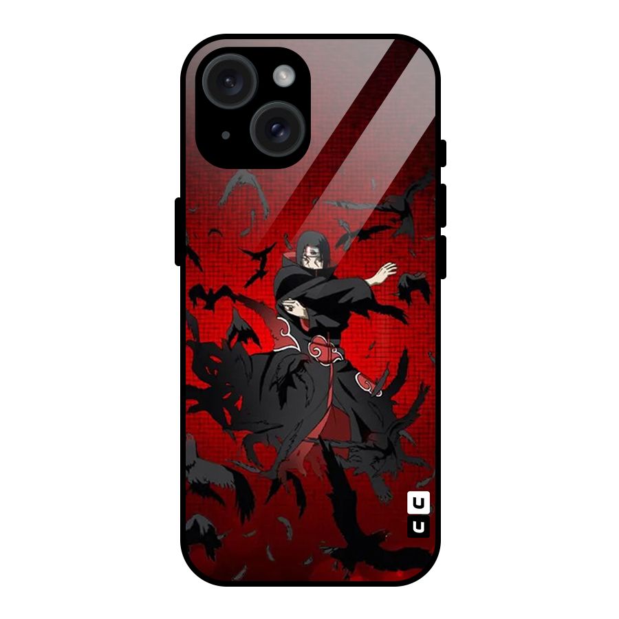 Itachi Stance For War Glass Back Case for iPhone 15